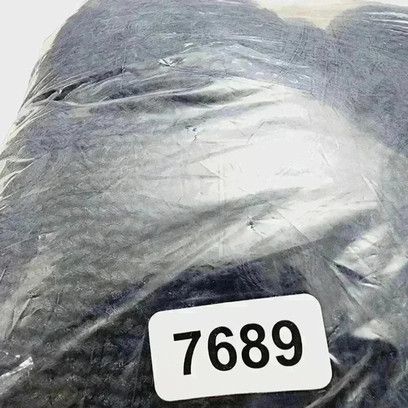 Loft Knit Sweater Cape Fringe M/L Navy Blue 7689C - Picture 8 of 8